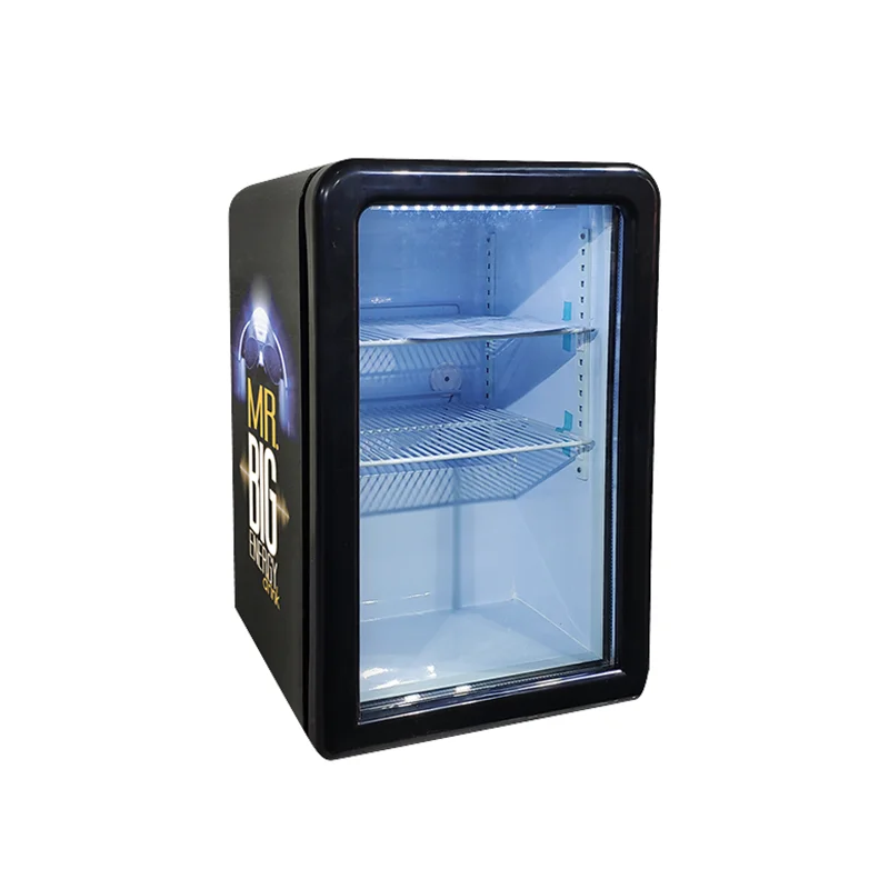 Meisda 68L Ретро Холодильник стеклянная дверь охладитель Мини-охладитель напитков со светодиодной