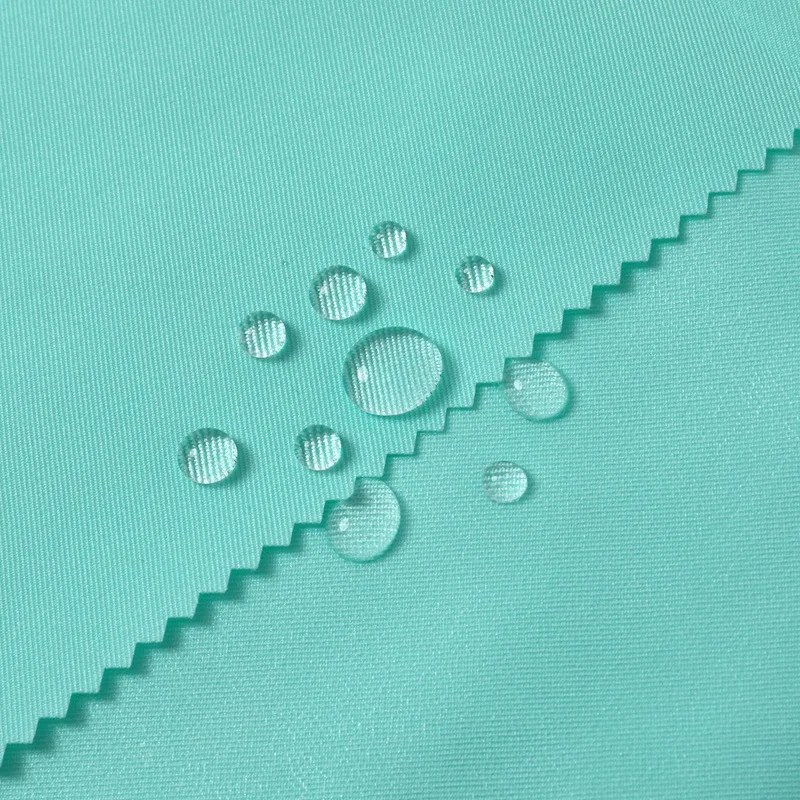 Hot Sale High Quality Waterproof 2/2 Twill 100%Polyester Gabardine Fabric with TPU Coating for Downproof Jacket