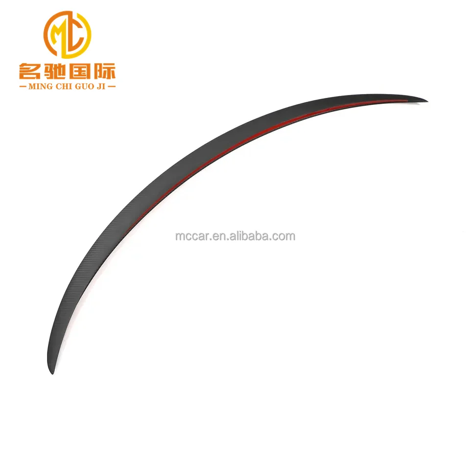 2019-Black Dry Carbon Fiber Rear Wing Spoiler for Tesla Model Y
