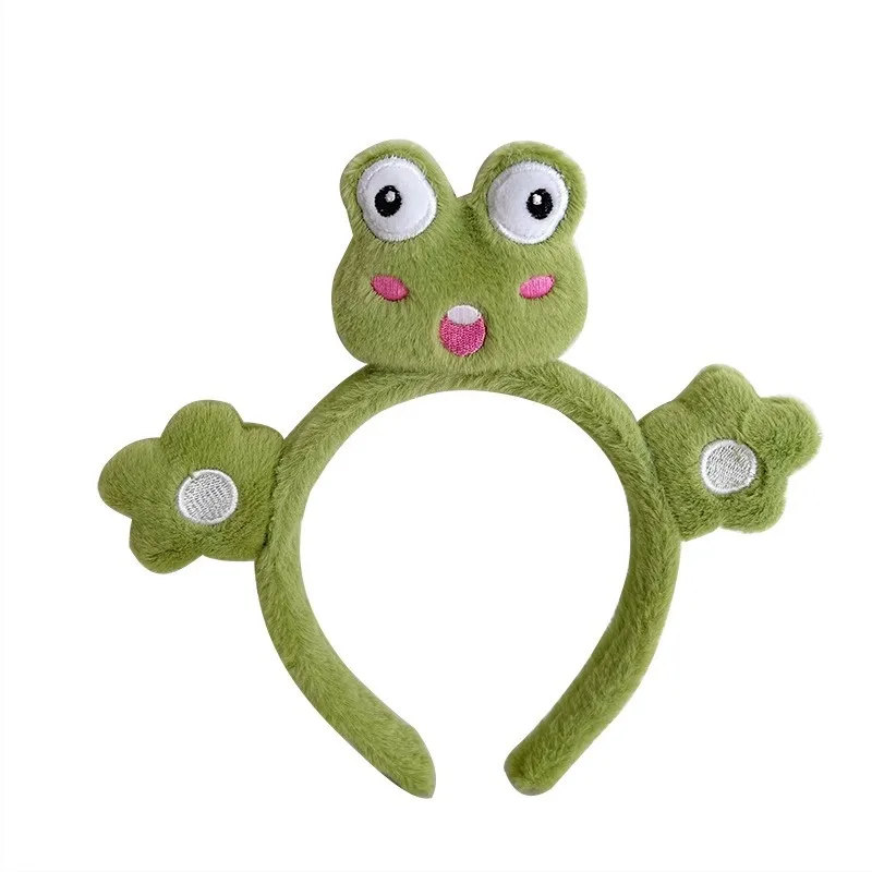 Customized High Quality Handmade Cute Hairbands Cartoon Plush Toy Headband women Soft Animal Headband.