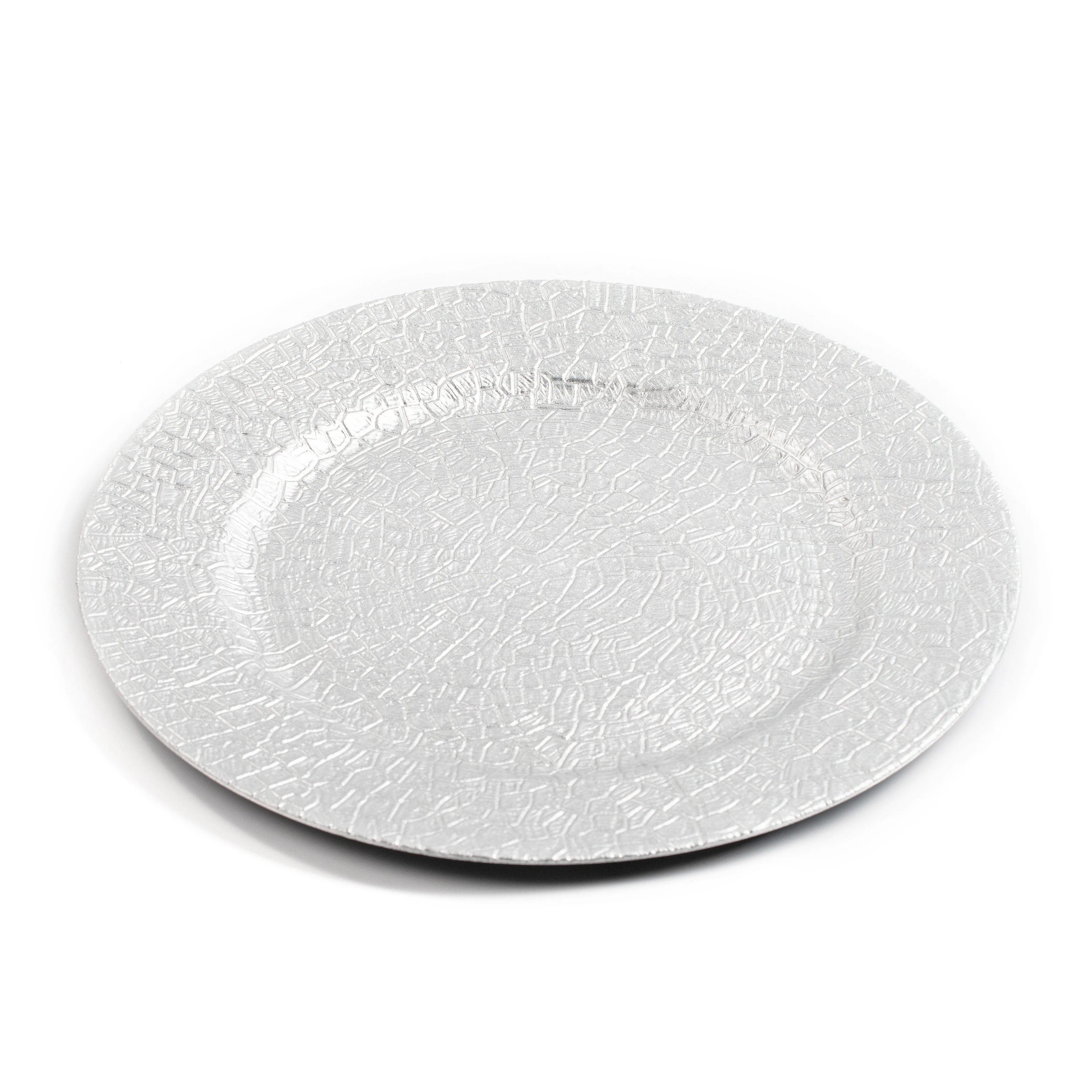 Wholesale Sliver Wicker Charger Plate Plates with Gold Cutlery Set Rattan Placemat