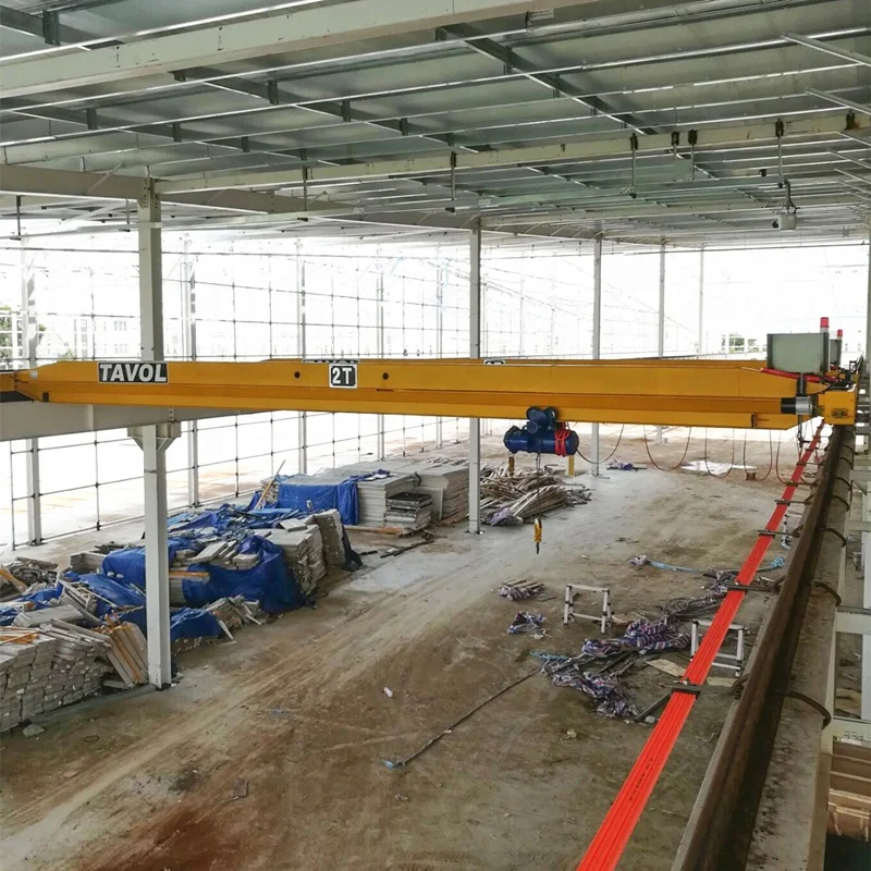 10 Ton Mobile Overhead Crane Cost Electric Lifting Machine Single Beam Bridge Crane with Hoist