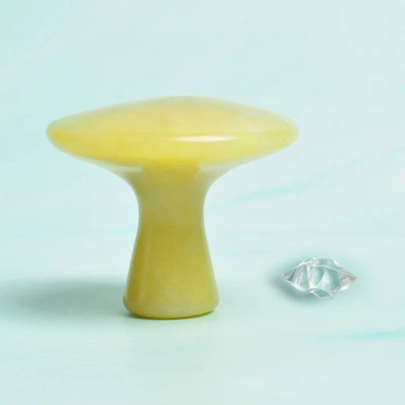 
Mushroom jade own brand multifunctional topaz mushroom scraping jade facial massage tool 