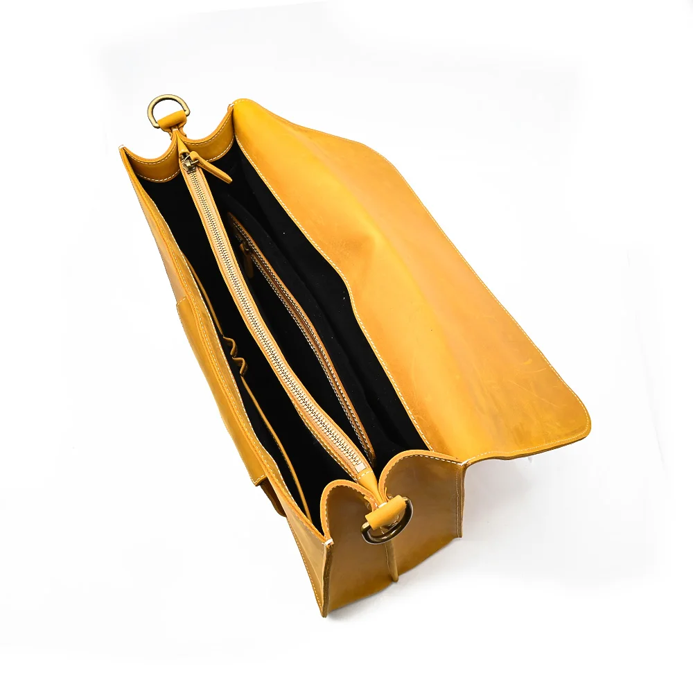 New Leather Briefcase Men Large Capacity Laptop Bag High Quality Messenger Bags for Business