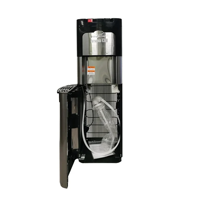 Bottom Loading Hot Cold Water Dispenser Black Electric Stand Plastic Fashion Stainless Steel Compressor Free Spare Parts 120 650