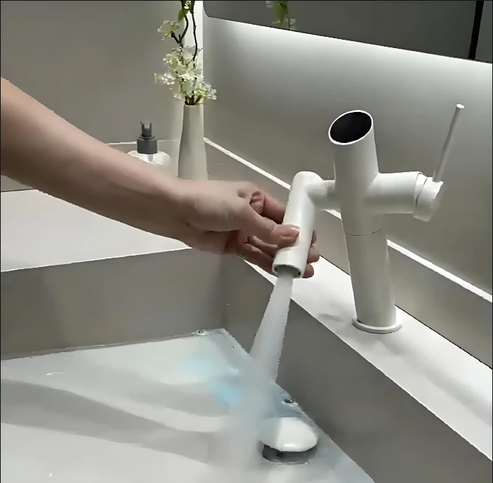 LED Digital Display Bathroom Faucet Mixer Luxury Cold and Hot Brass Basin Type with Ceramic Counter top for Gym Wash Basin