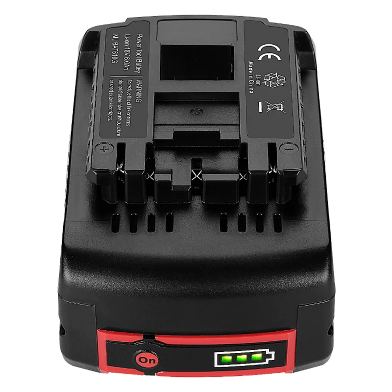 replacement 3000mah li-ion battery for power craft cordless drill 18v 2607336236 BAT609 BAT618G