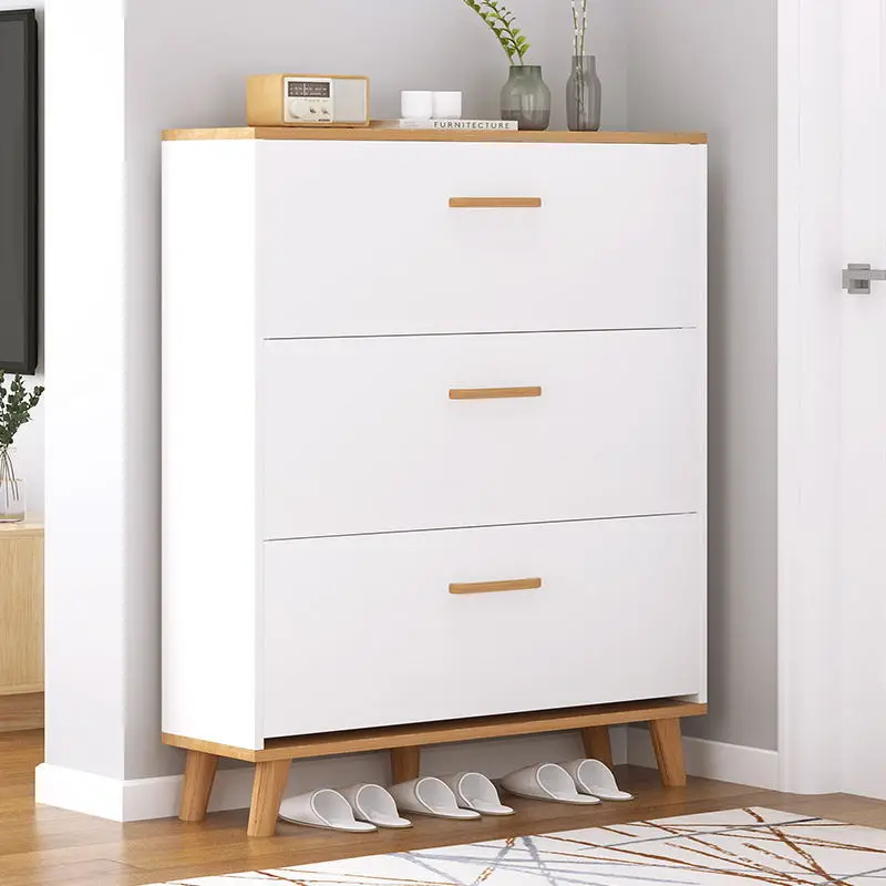 Home Living Room Furniture White Shoe Rack Cabinet Cheap Price Manufacturer Wooden Shoe Storage Cabinet Shoe Rack Designs