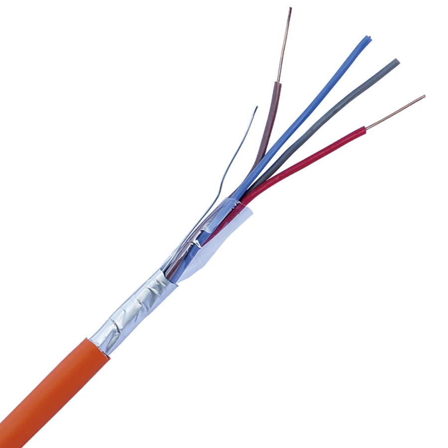 ExactCables Good Quality 4core 4x1.0mm2/4x1.5mm2/4x2.0mm2 305m Roll Fire Proof Wire For Fire Alarm Systems