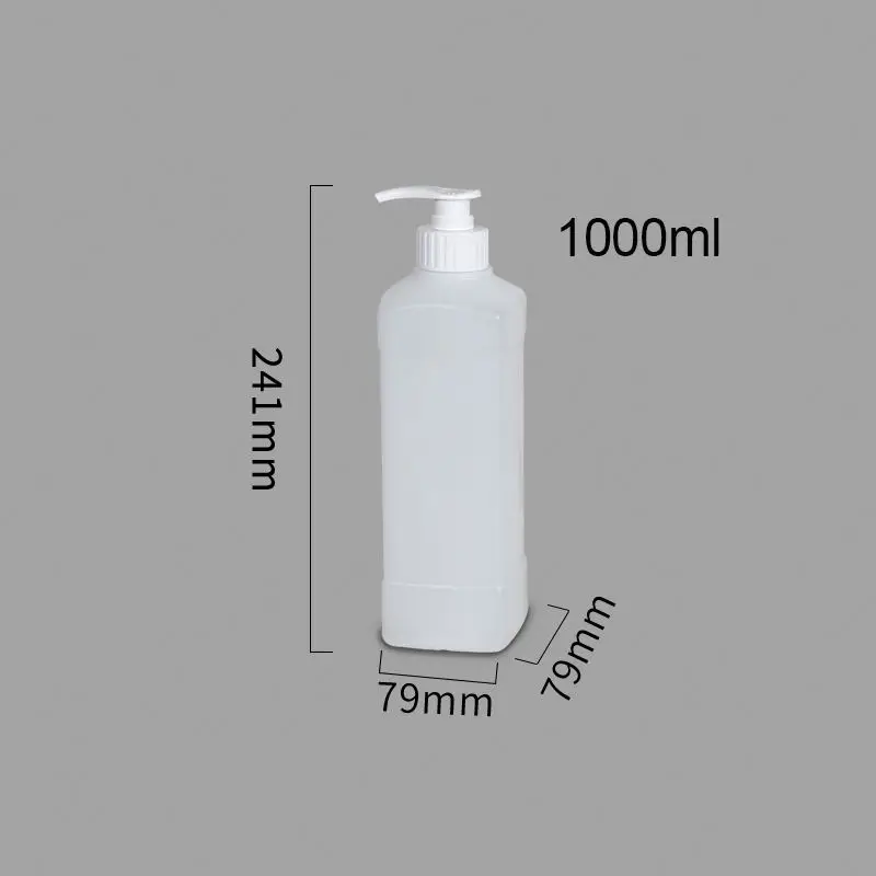 1 литр HDPE пластиковые бутылки производители с крышкой насоса для упаковки жидкости