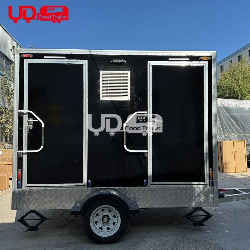 Not Easily Damaged Wholesale and RetailPrice 2 Station Outdoor Public Portable Restroom Trailer For Sale