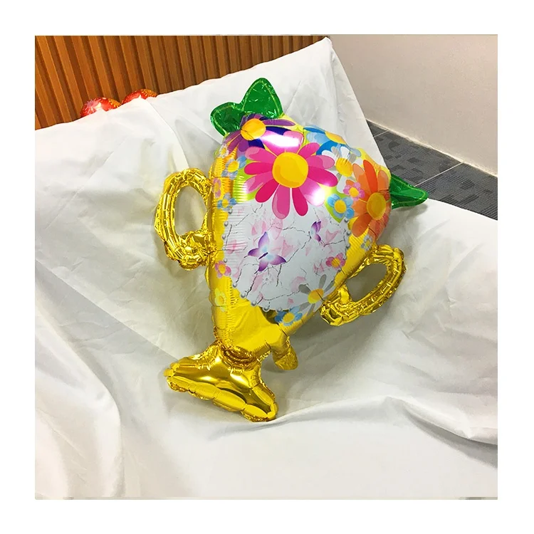 New Arrival Aluminum Mylar Ballons Globos Helium Foil Decorations Balloon Flower Shape Balloon Stand