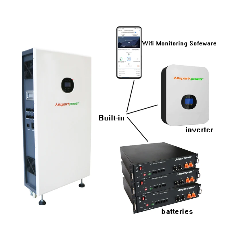 Allspark Power ESS CE certificated 48V lithium solar battery hybrid system 3.5kWh 3kW solar PV input