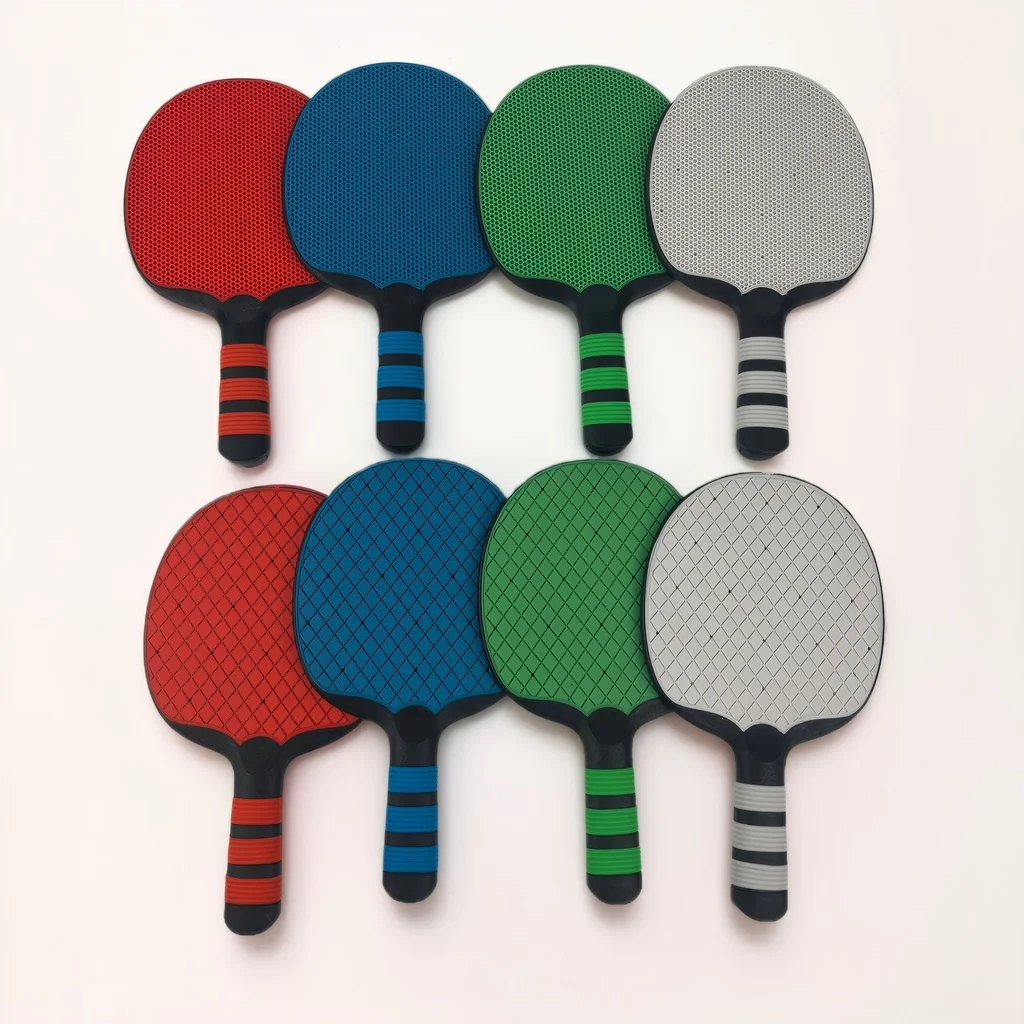 New Silicone Table Tennis Rackets High Quality Double-sided  PingPong Paddle Table Tennis Racket