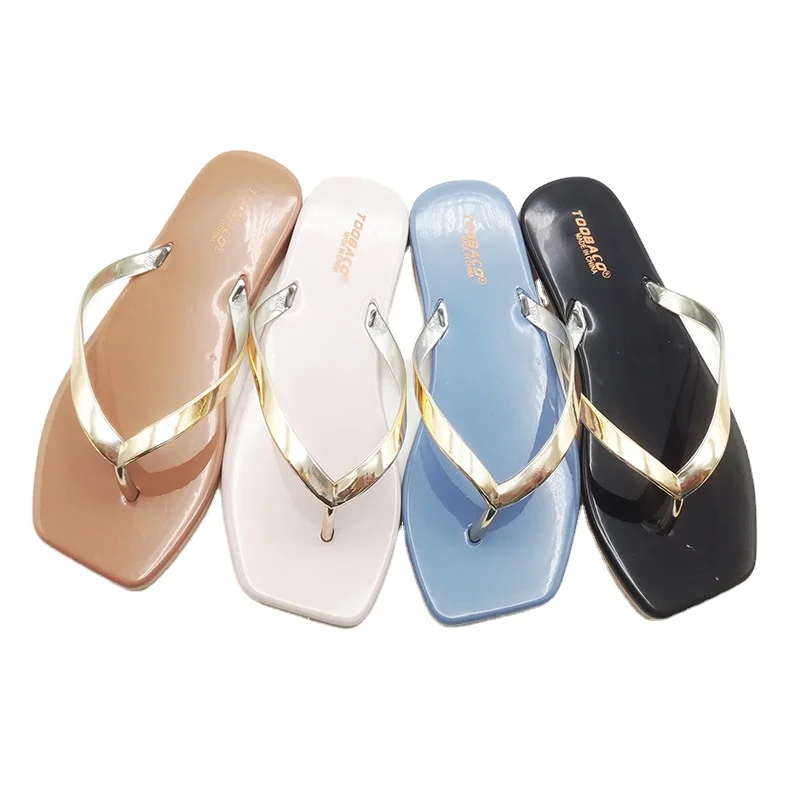 Manufacture Best selling  summer casual flat footwear ladies flip flop slippers