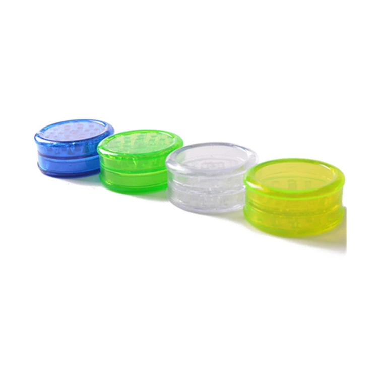 2020 dry herb spice grinder small customized mini 60mm acrylic plastic grinders herbal mill