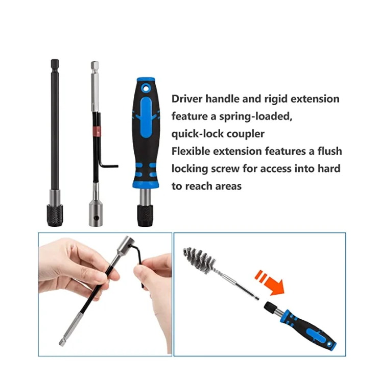 Diesel Injector Seat Engine Tube Brush Master Car Cleaning Kit Tool 8090S Premium Stainless Steel