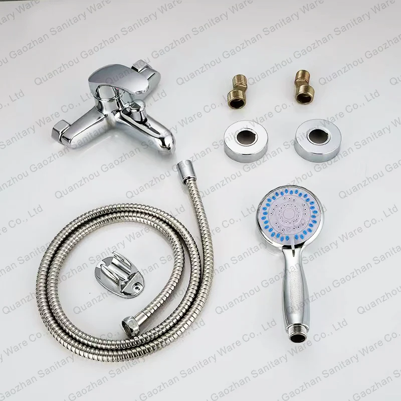 Factory direct sales vertical foreign trade UK Germany corner fittings bathtub faucet shower faucet set
