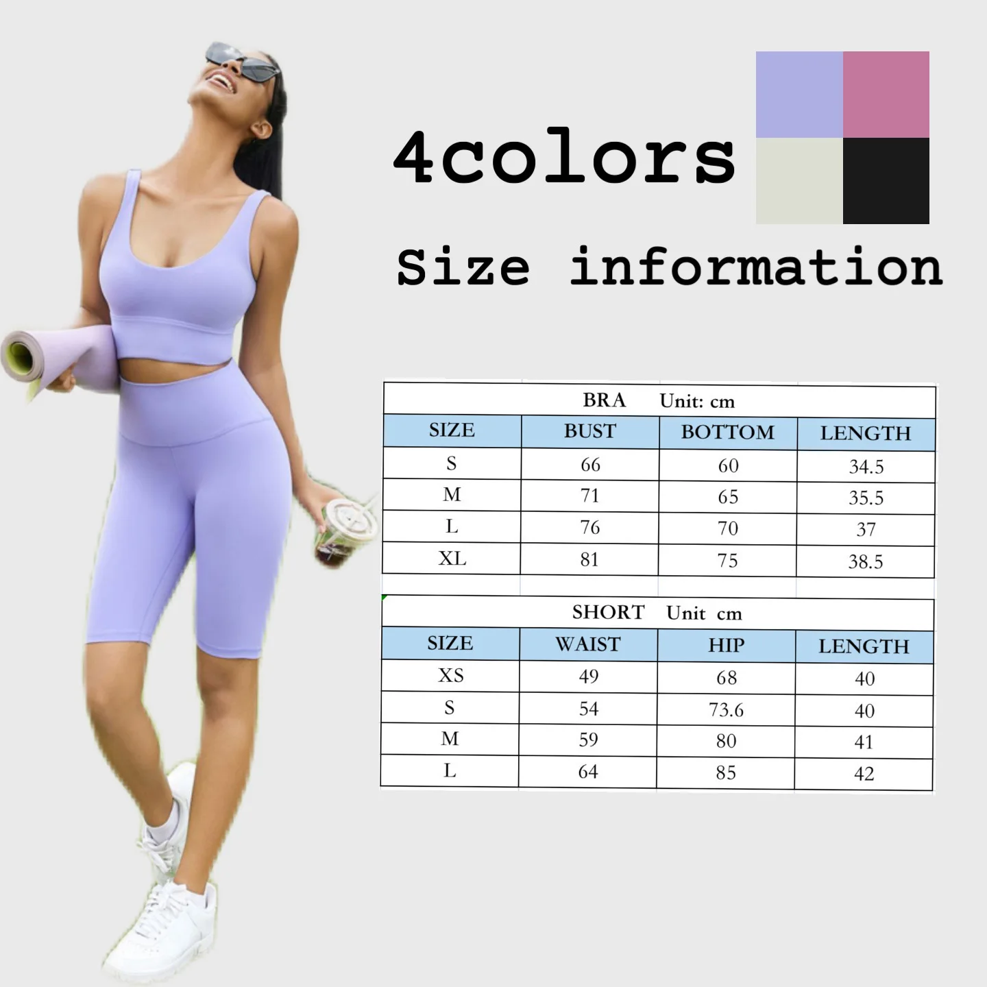 Wholesale Lulu New Arrivals U neck Moisture-absorbing And Sweat-wicking Sports Bra Breathable Nude Yoga Fitness Sports Bra set