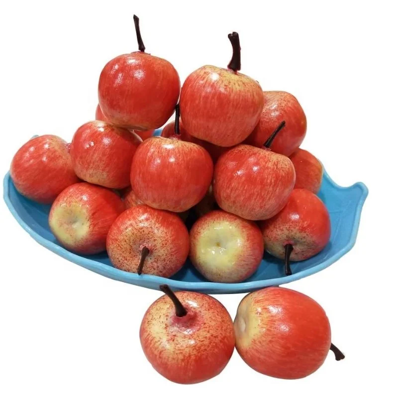 Пластиковые красные вкусные яблоки модель искусственных фруктов искусство и ремесла пластиковая жизнь как Декор