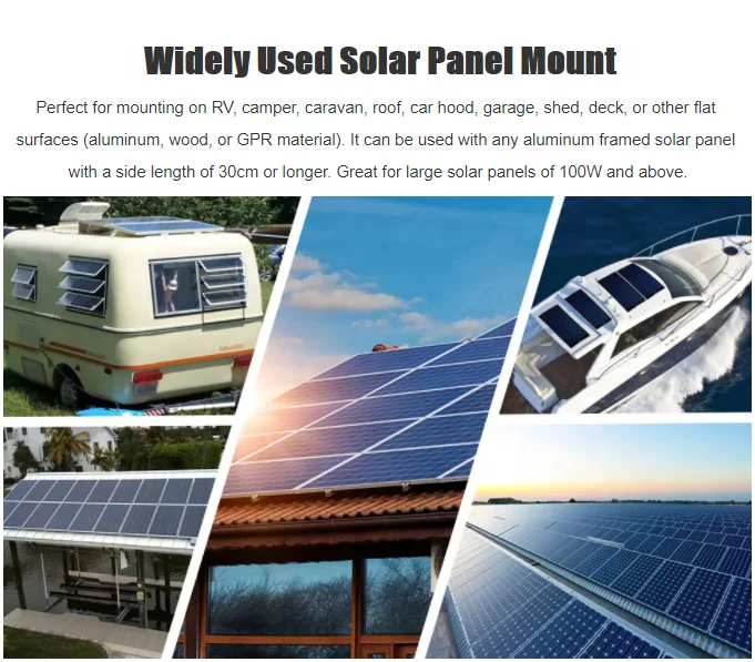Solar Mounting Application System Wholesale Promotional Rv Caravan Abs Mounting Bracket Solar Panel System Kits