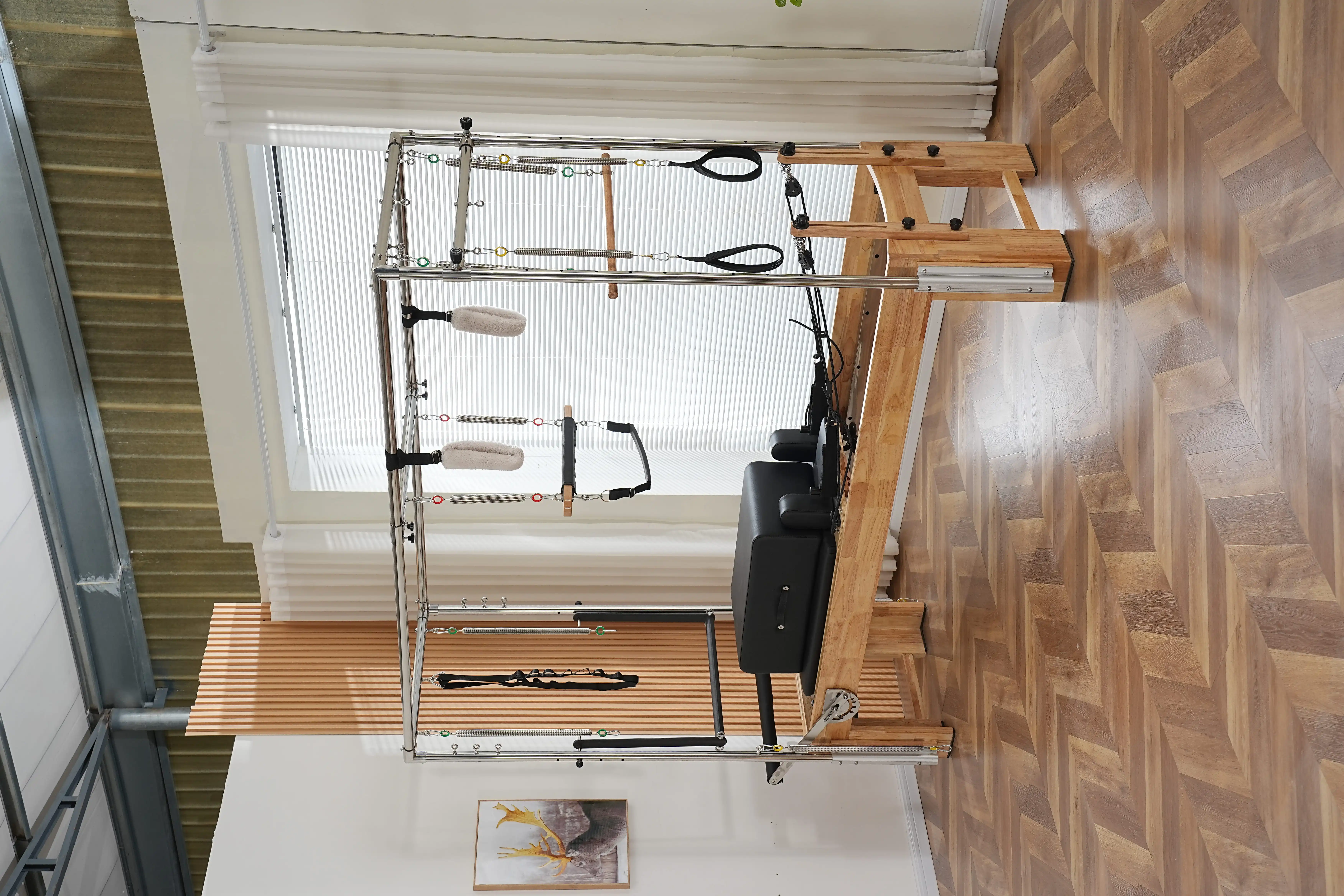 Home Fitness Essential Multi-Functional Pilates Reformer Bed All Around Workout and Rehabilitation