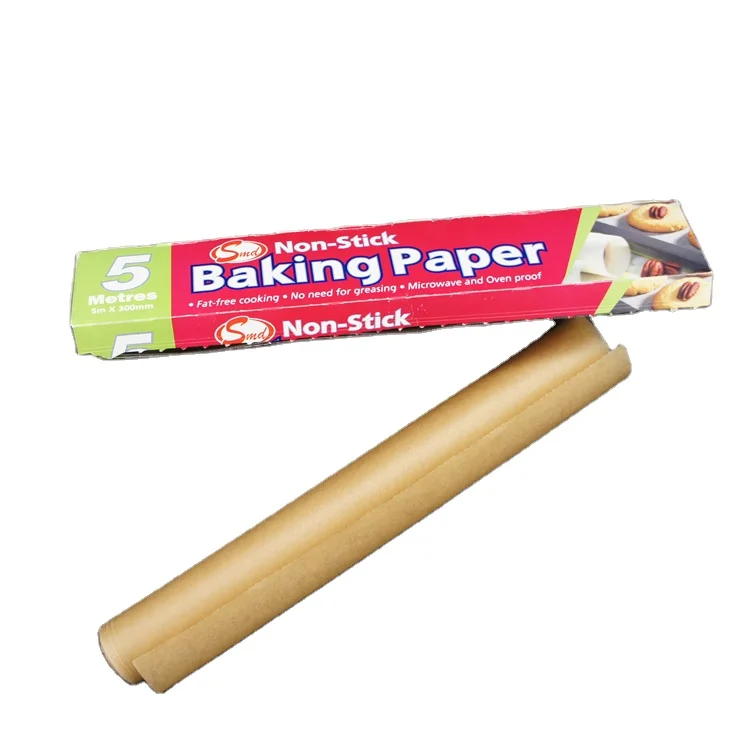 Good Quality Factory Wholesales Printed Food Grade  Parchment Baking  Paper Roll For Baking And Barbecue