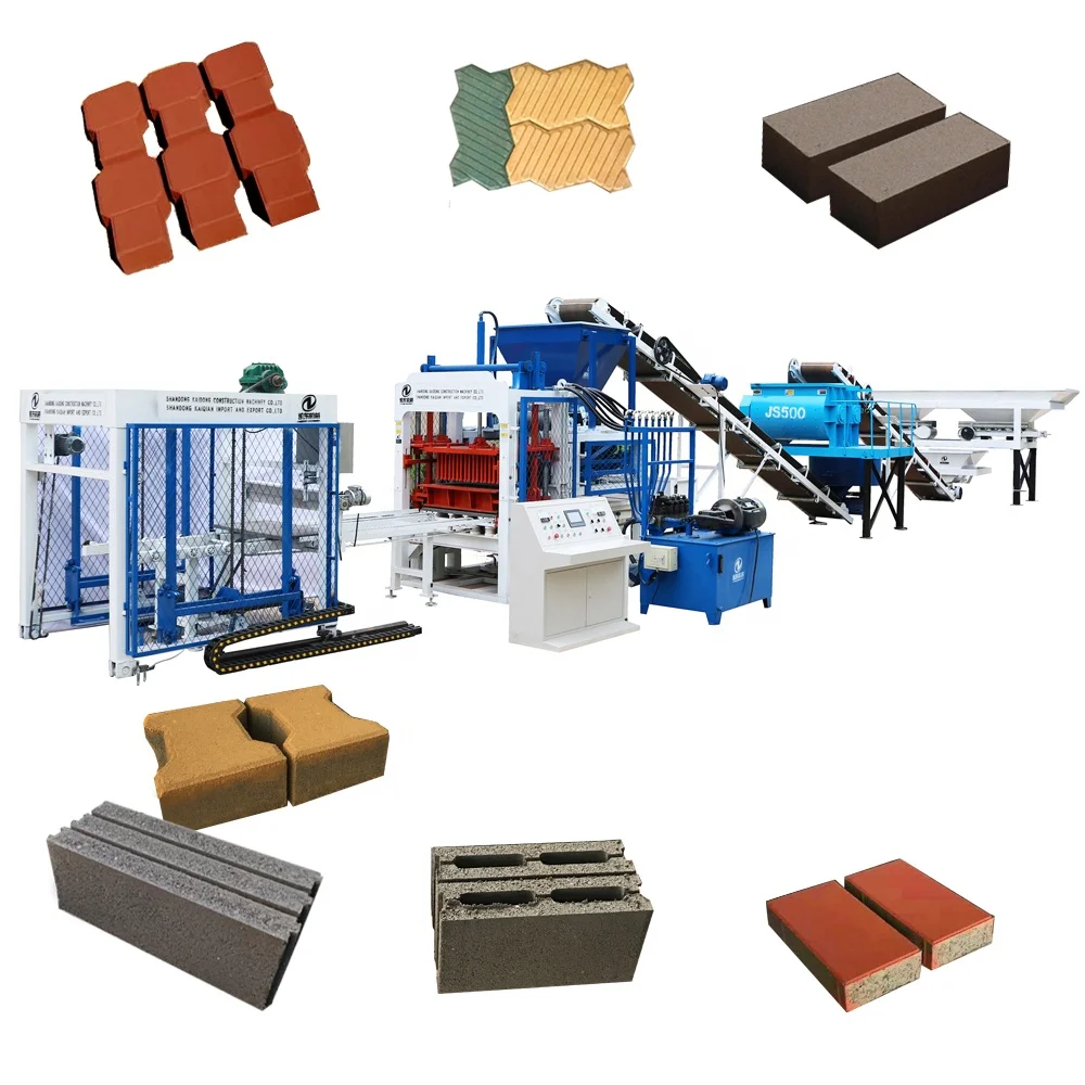 QT4-15 Building Construction Tools and Equipment Block Make Machine Cement Blocks Professional Custom Shanghai Bricstar