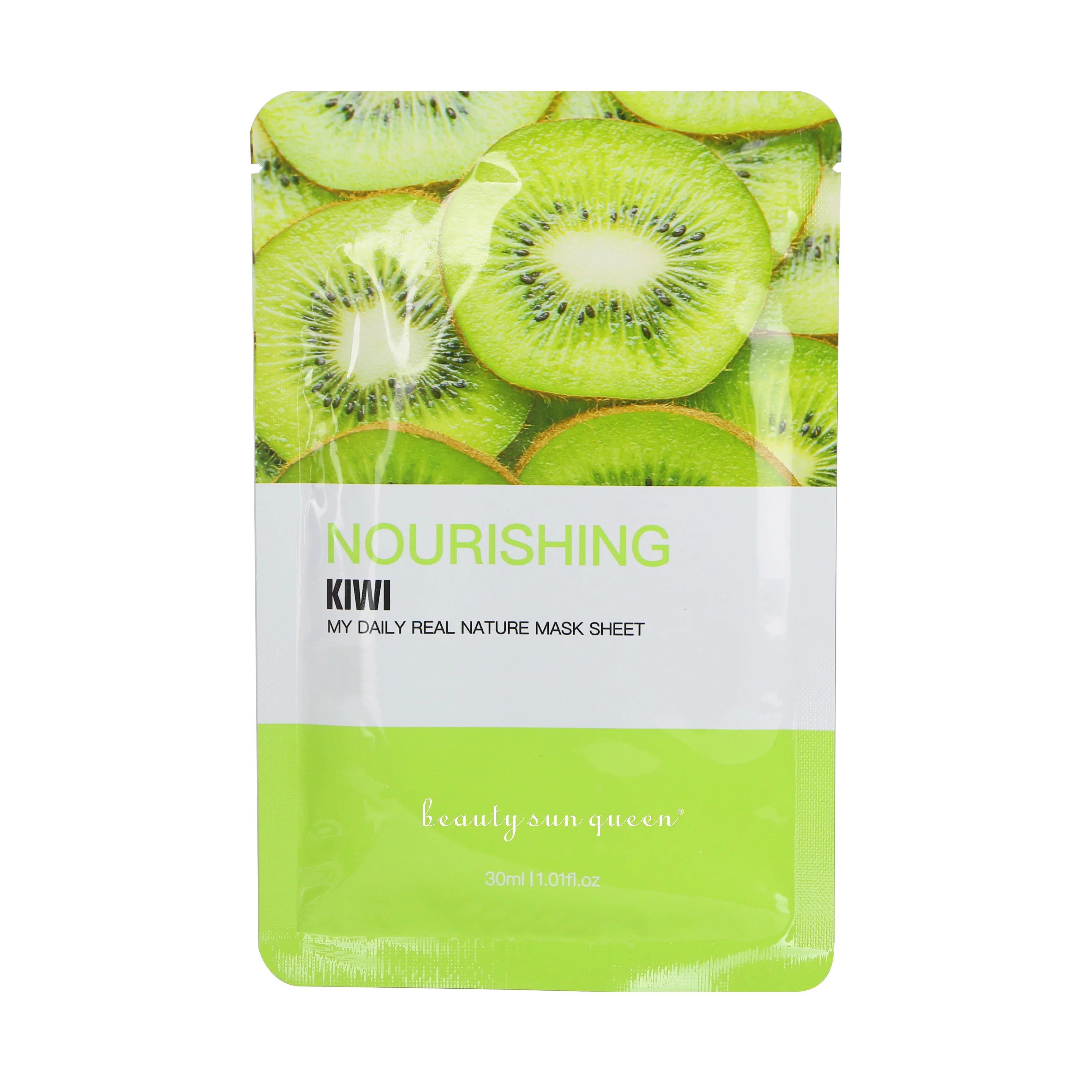 Beauty Face Mask Skin Care Organic Vitamin C Mask Moisturizer Kiwi Fruit Cosmetic Nourishing Facial Mask Sheet