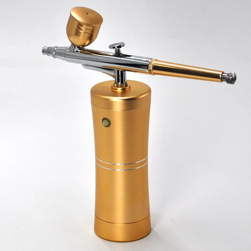 Mini Air Compressor Kit Air Paint Spray Gun Airbrush for Nail Tattoo Craft Cake Nano Fog Mist Sprayer