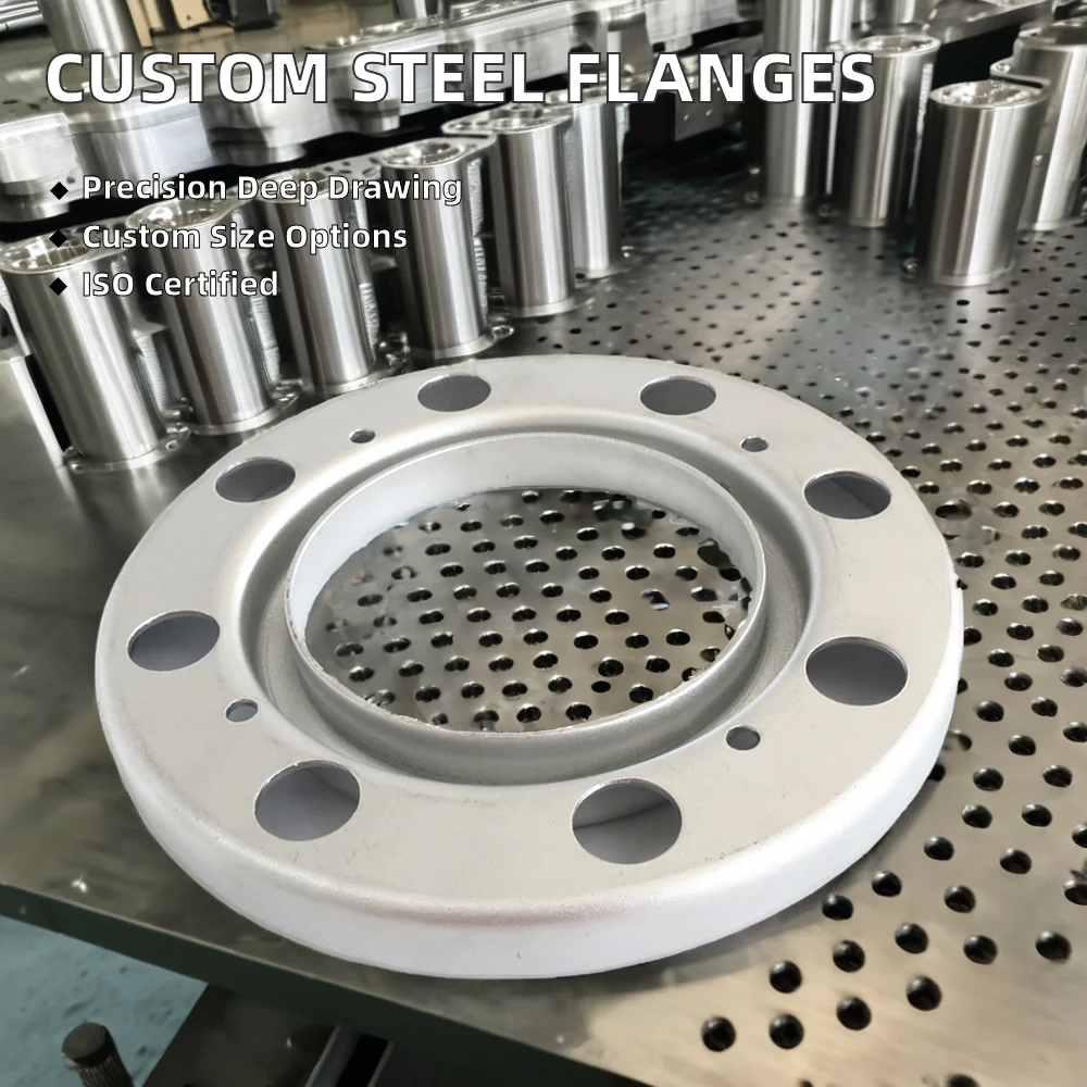 Custom Fabrication of Experienced Deep Drawing Parts  DC04 Stainless Steel Flange