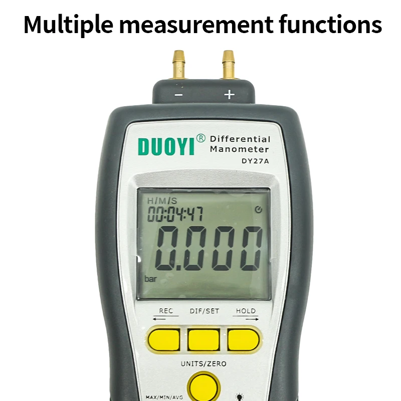 DY27A natural gas differential pressure meter handheld portable digital manometer vacuum negative pressure gauge