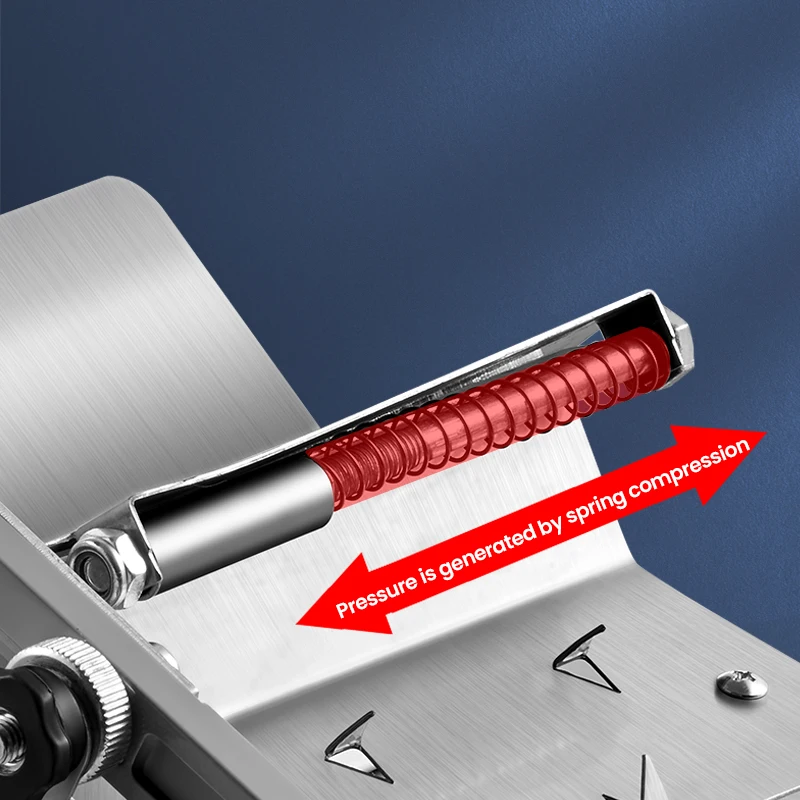 Potato Cucumber Cutting Machine SUS 304 Bacon Ham Manual Meat Slicer