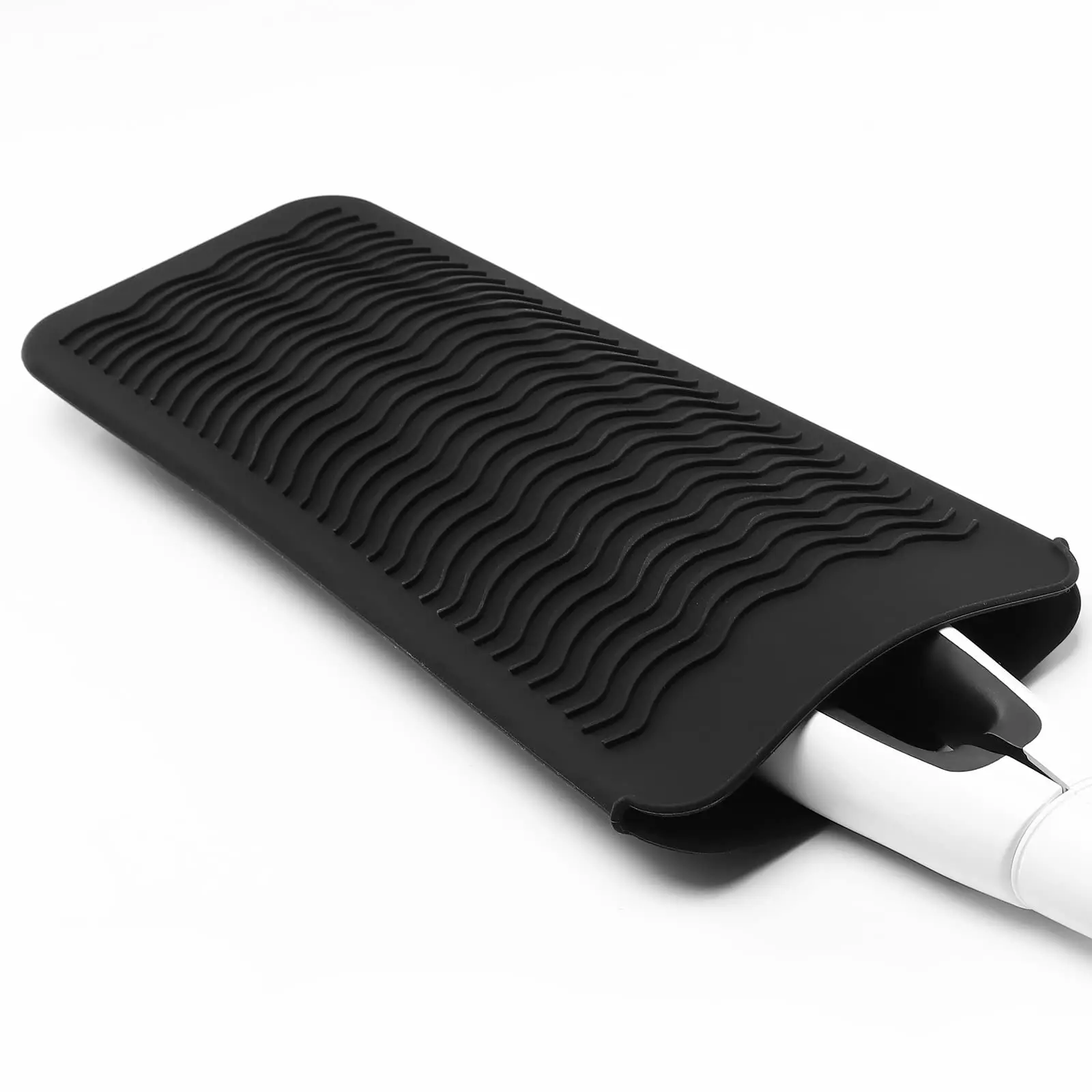 Hot Foldable Silicone Heat Resistant Hair Straightener Pad Silicone Curling Irons Pad Bag