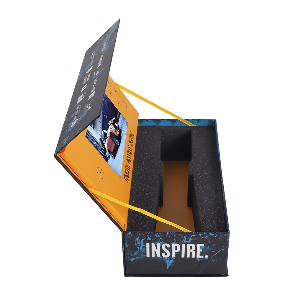 
memory lcd video brochure gift box 