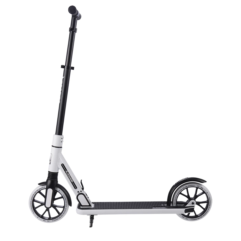 200mm Big PU Wheels kick scooter Foldable  Foot  Kick Scooter with Foot  Brake  for Adult