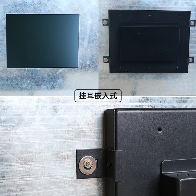 IP65 Protection 19 inch Capacitive Touch Screen Square Monitor Multi Touchscreen LCD Display with VGA DVI BNC AV TV Output