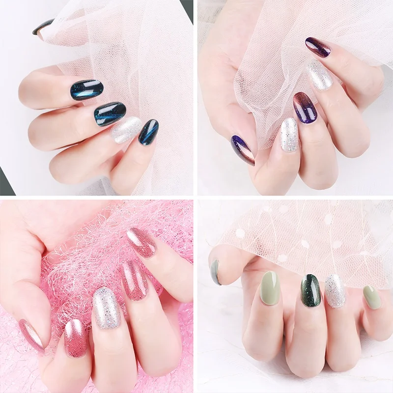 Wholesale Cheap 10 design full Cover nail tips Press On Artificial fingernails Extension Colorful Art design Nails Tips Set