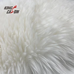 Новый дизайн, длинный плюшевый толстый теплый вязаный тяжелый искусственный мех Kingcason из белого кроличьего искусственного меха