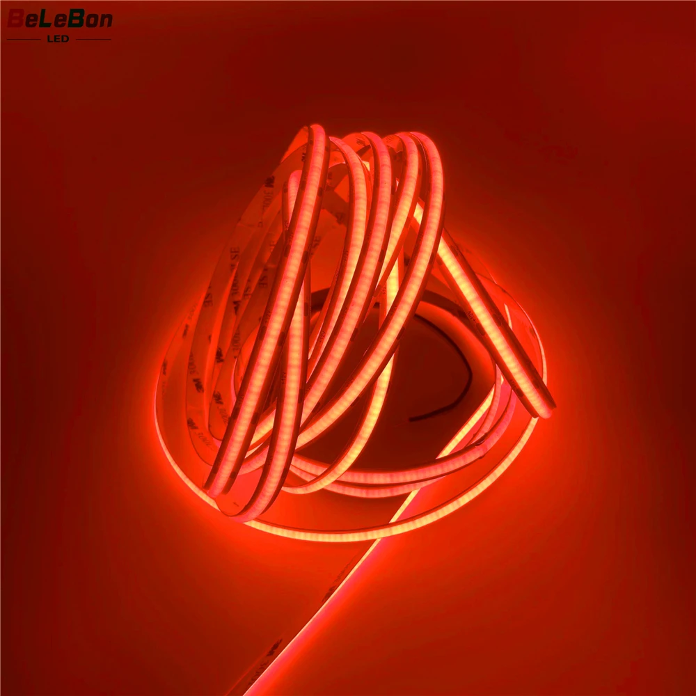 DC5V DC12V red green blue color 480leds/m dotless IP20 IP65 IP67 IP68 dotless COB led strip decorating cob strip lights