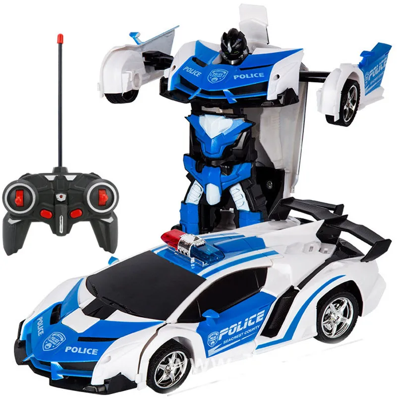 2024 New Remote Control Robot Cars Electric RC Transformation Robots Kids Deformation Christmas Gifts Toy  Car Transform