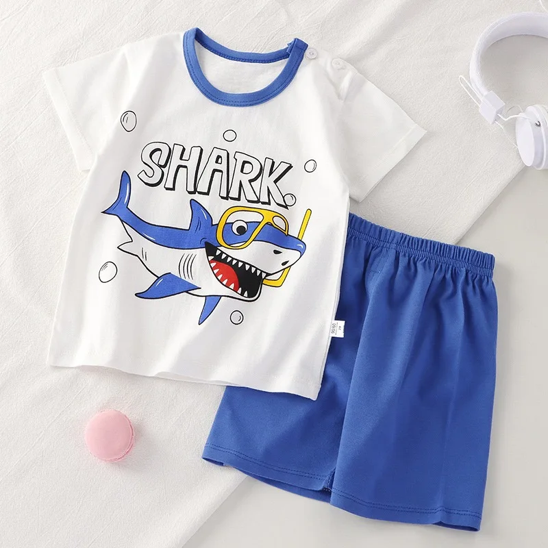 Kids Clothes Fashion Design Children Clothing Summer Short Girls  boys Clothing Set