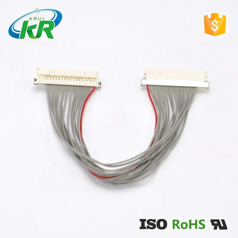 KR1002 1.00mm Pitch Single Row 8 14 20 30 PIin df19 Plastics Housing Replace hirose Wire to Board Connectors for Lvds Cable