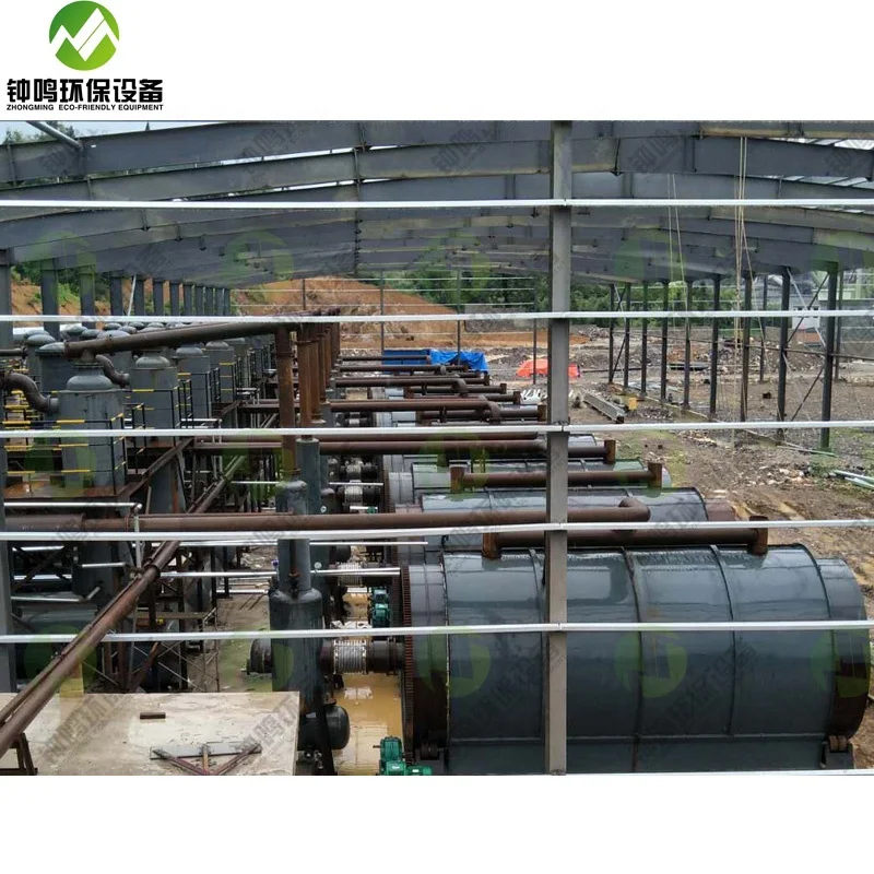 
Automatic 5-15TPD waste tyre pyrolysis machine 