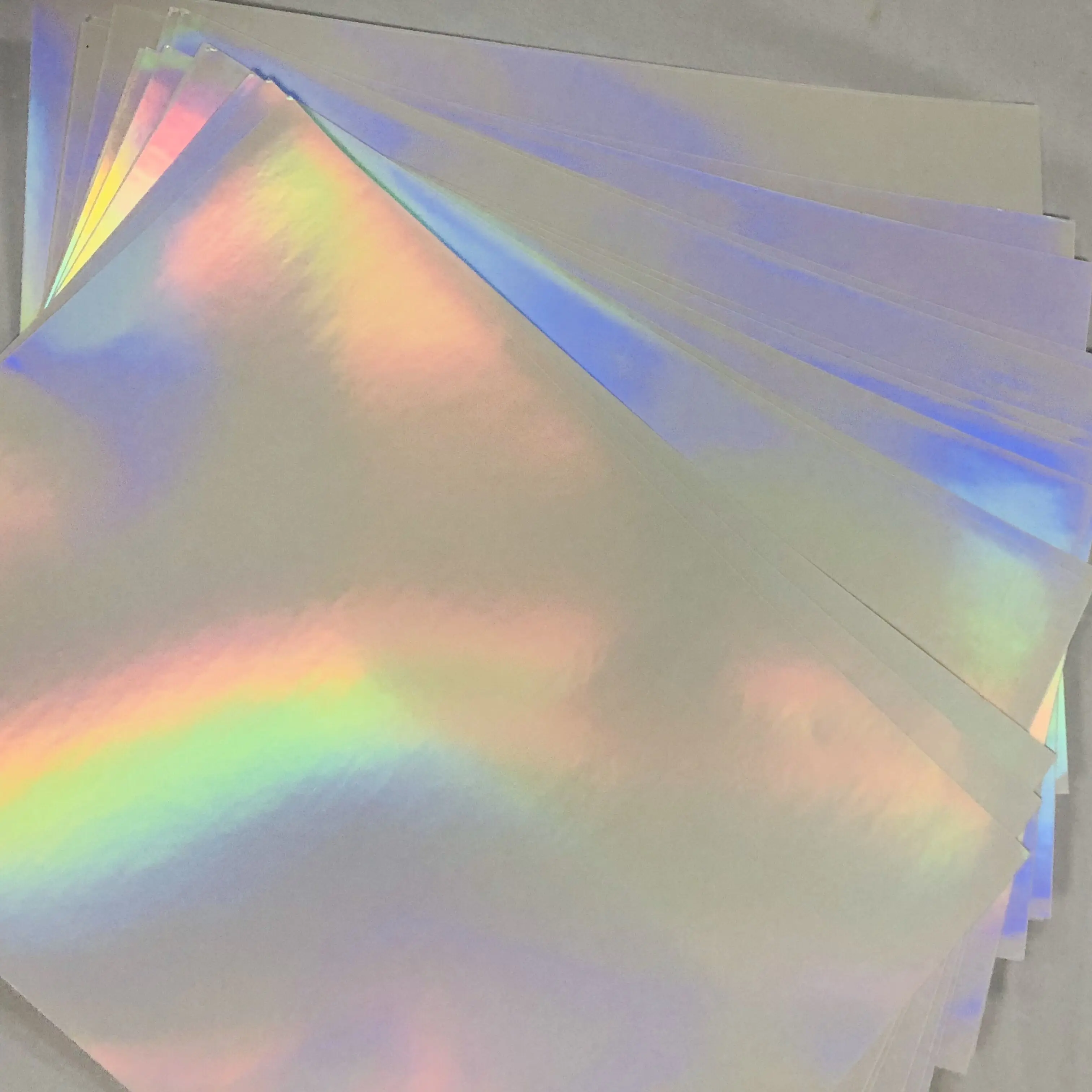 Free Sample holographic sticker Transparent Holographic Lamination Film