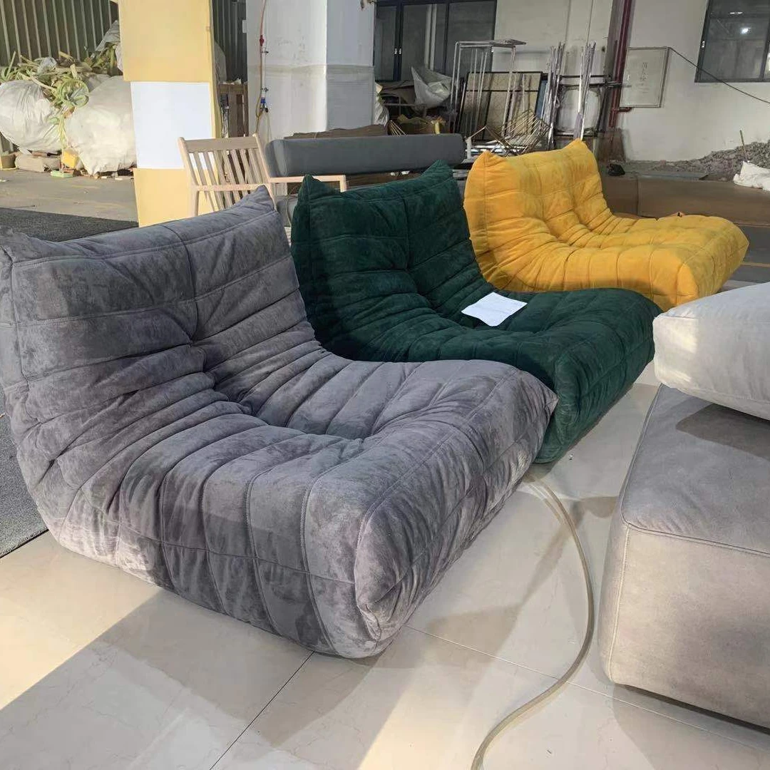 
Modern design Reclining Big bean bag sofa chair for living room sofa sets corner Fabric togo sofa 