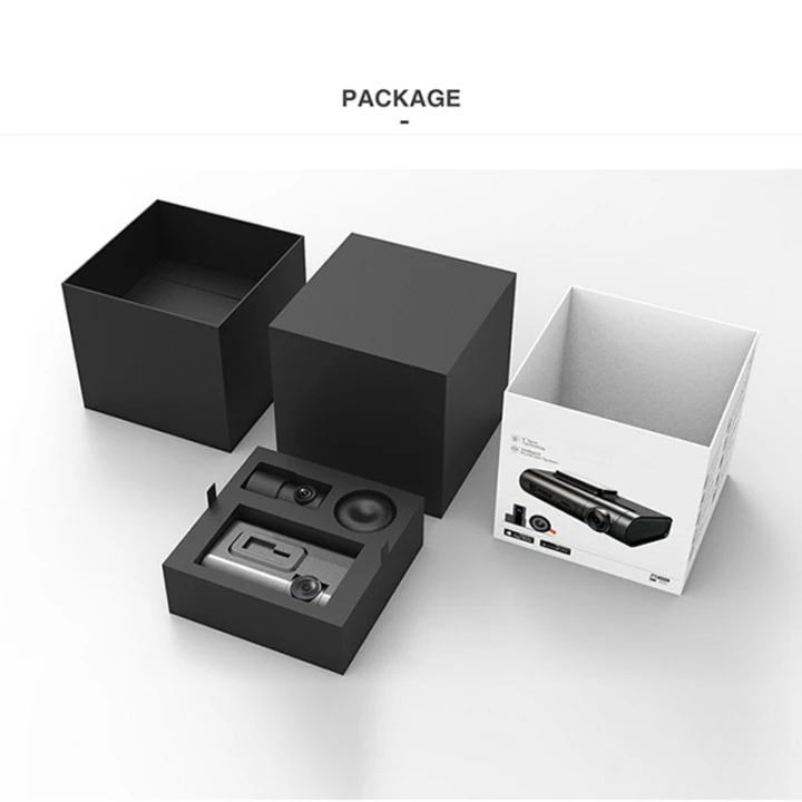 
dash cam front and rear camera with gps 2K dual camera recording APP Control g-sensor motion detection 