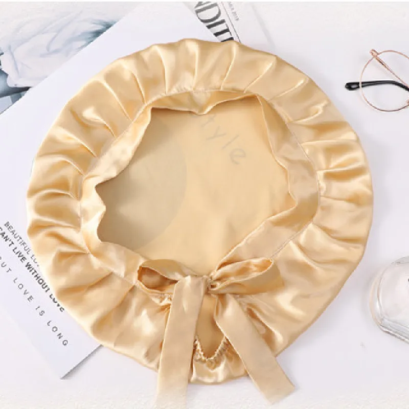 Wholesale Mulberry Silk Night Cap Silk Hair Bonnets For Women Sleep
