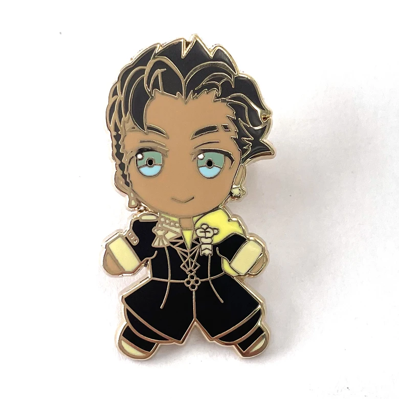 New fashion OEM manufacturer custom metal cute cartoon hard enamel pins souvenir