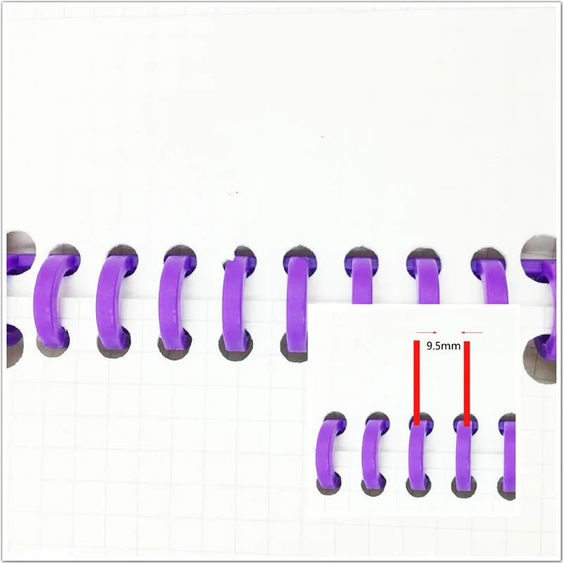 Loose-leaf binding ring with 30 loose-leaf buckles 13mm a4/a5/b5 spiral plastic office notebook clip buckle